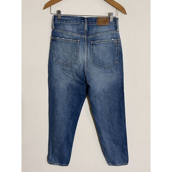 Madewell 26 Jeans The Momjean Downey Wash High Rise Stretch Denim ag375 - Picture 7 of 9